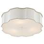 3_Wexford 19 1/4" Wide Snow White LED Ceiling Light more views