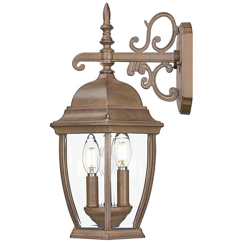 Image 5 Wexford 3-Light Burled Walnut Wall Light more views