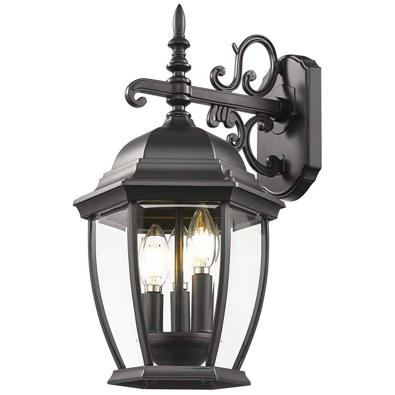 Image 1 Wexford 3-Light Matte Black Wall Light