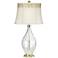 Wexford Table Lamp with Metallic Embroidered Leaf Trim