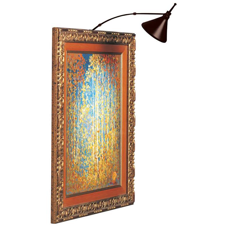 Image 1 Wexler 3"W Oil-Brushed Bronze 20W Direct Wire Picture Light