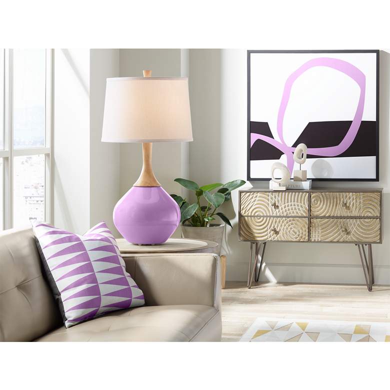 Wexler African Violet Purple Modern Table Lamp more views
