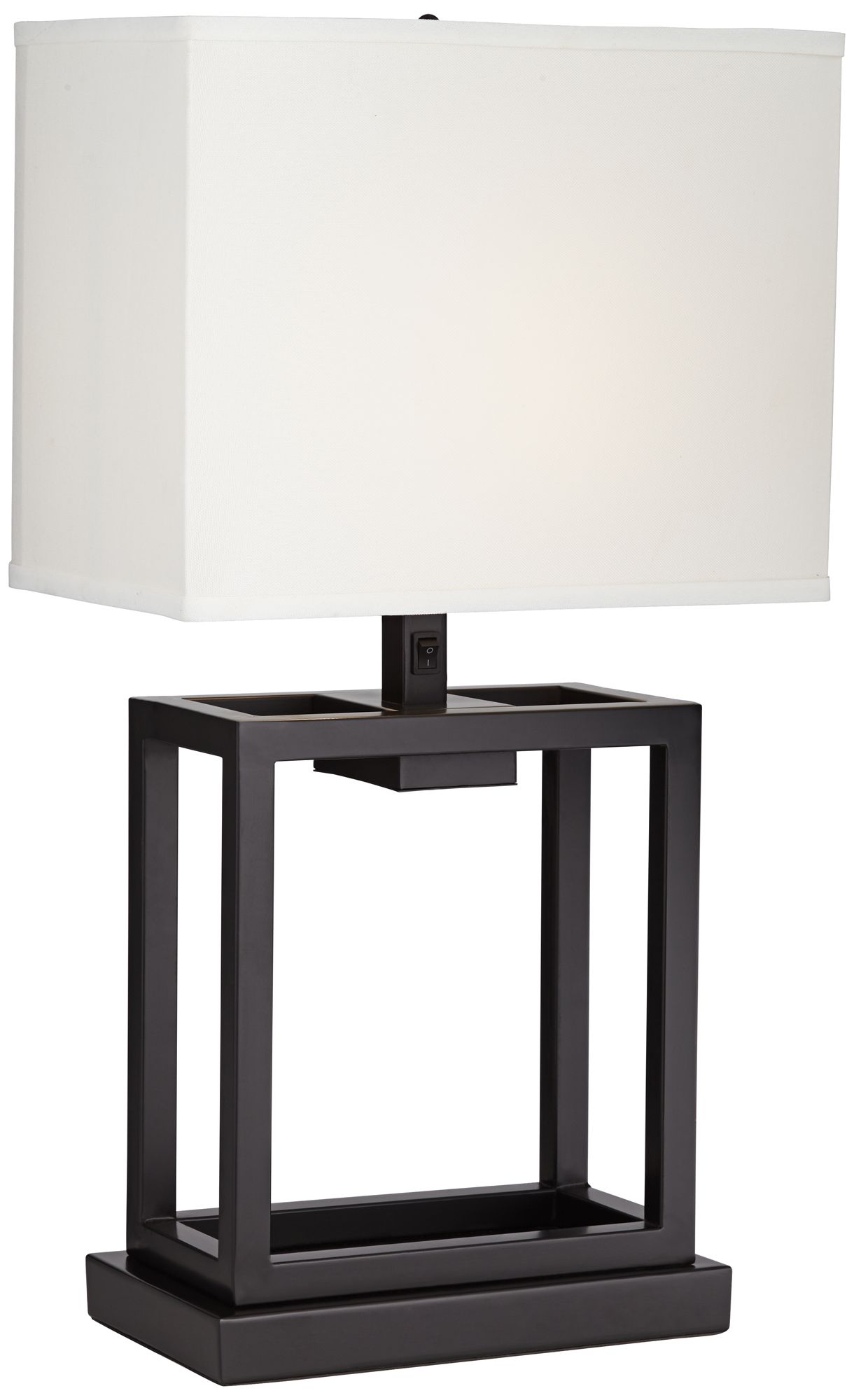 Wexler Open Cube Dark Bronze Metal Table Lamp 84V64 Lamps Plus