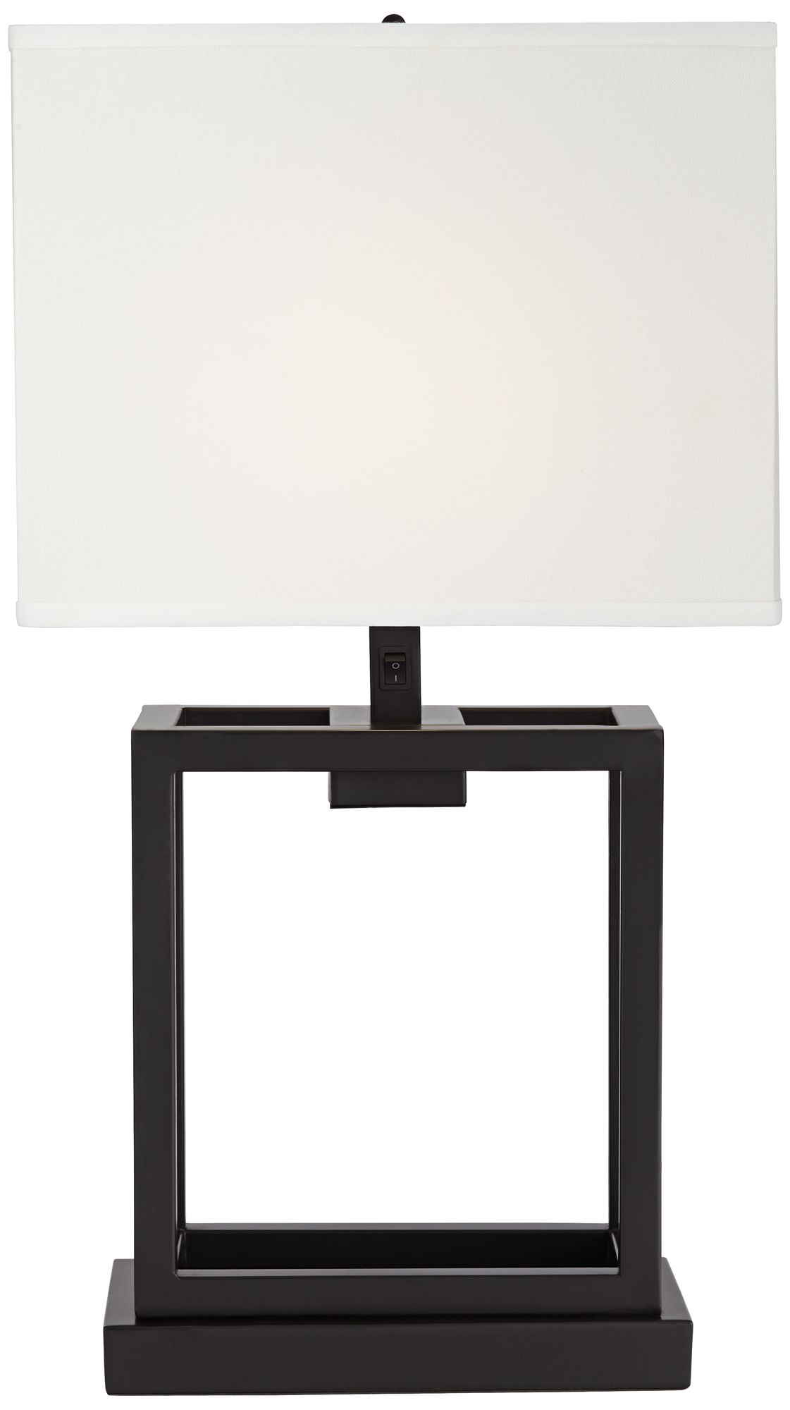 Wexler Open Cube Dark Bronze Metal Table Lamp 84V64 Lamps Plus