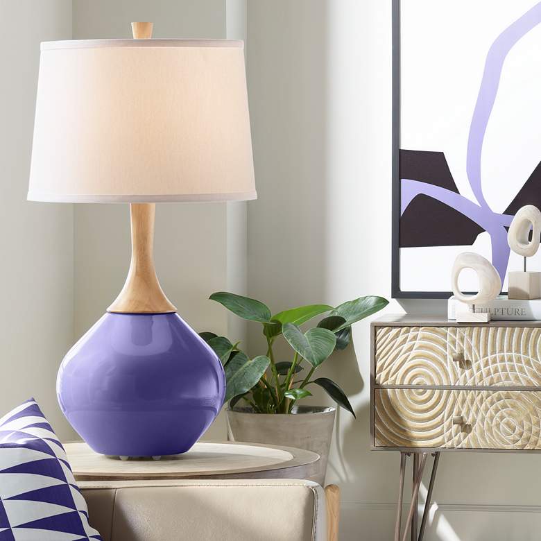 Image 1 Wexler Valiant Violet Modern Table Lamp