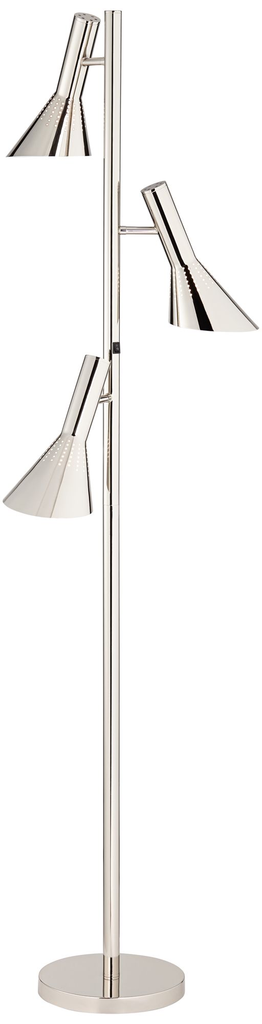 3 light chrome floor lamp