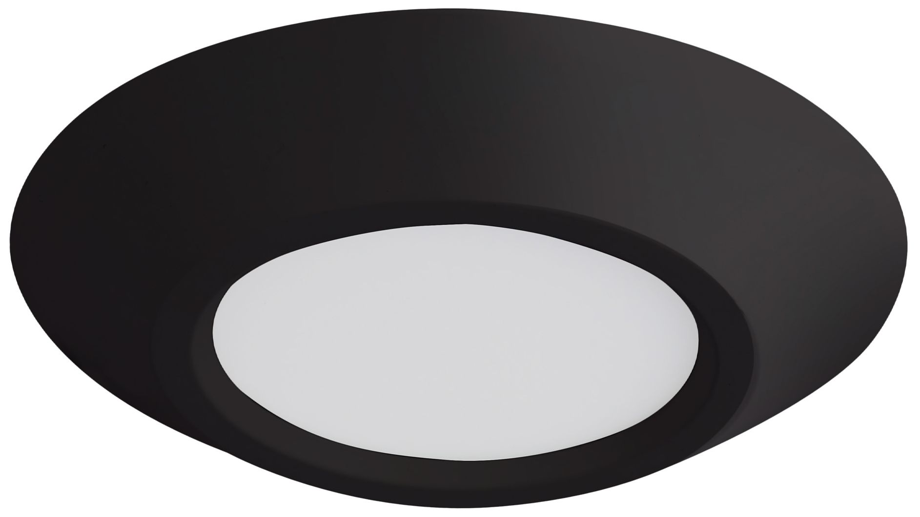 Image 3 Weylo 6-in Black dimmable LED Flush Mount more views