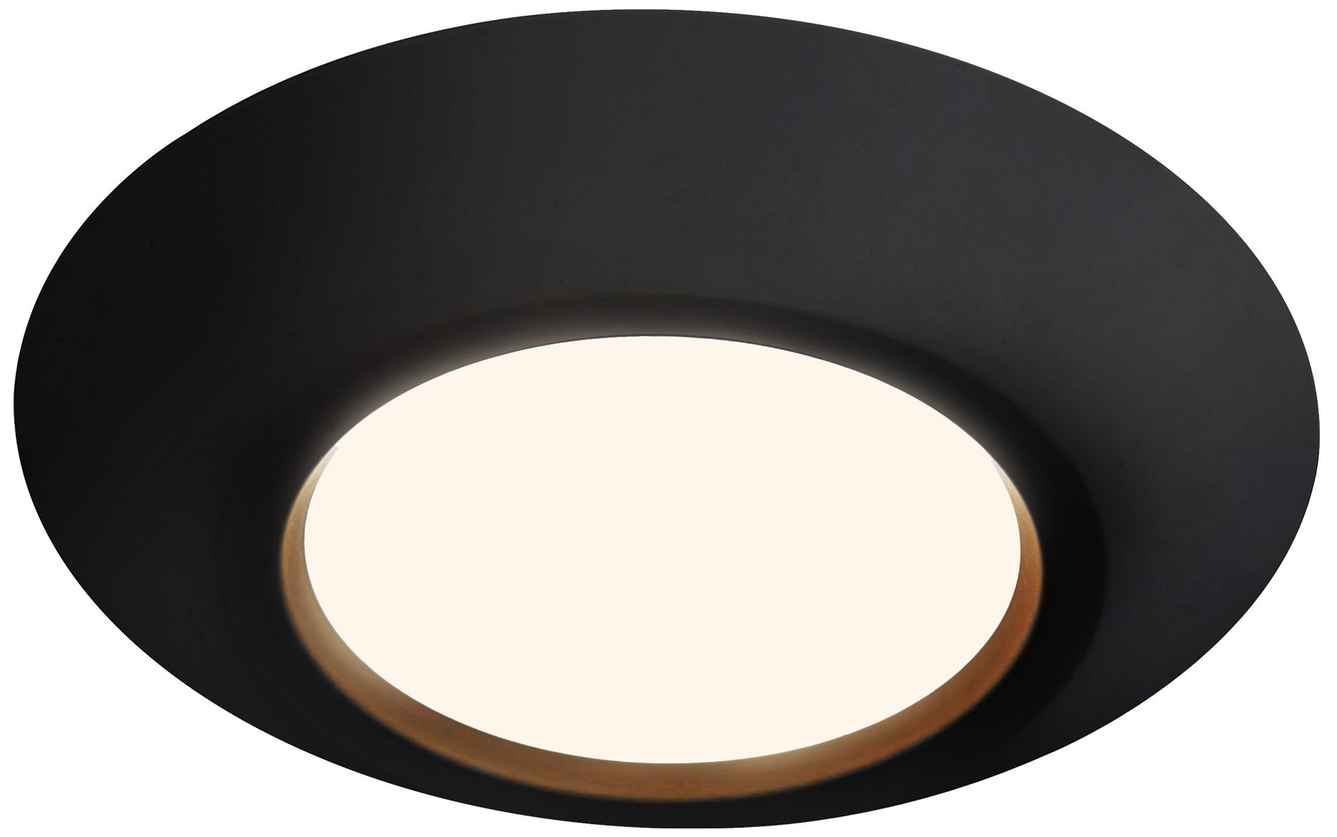 Image 4 Weylo 6-in Black dimmable LED Flush Mount more views