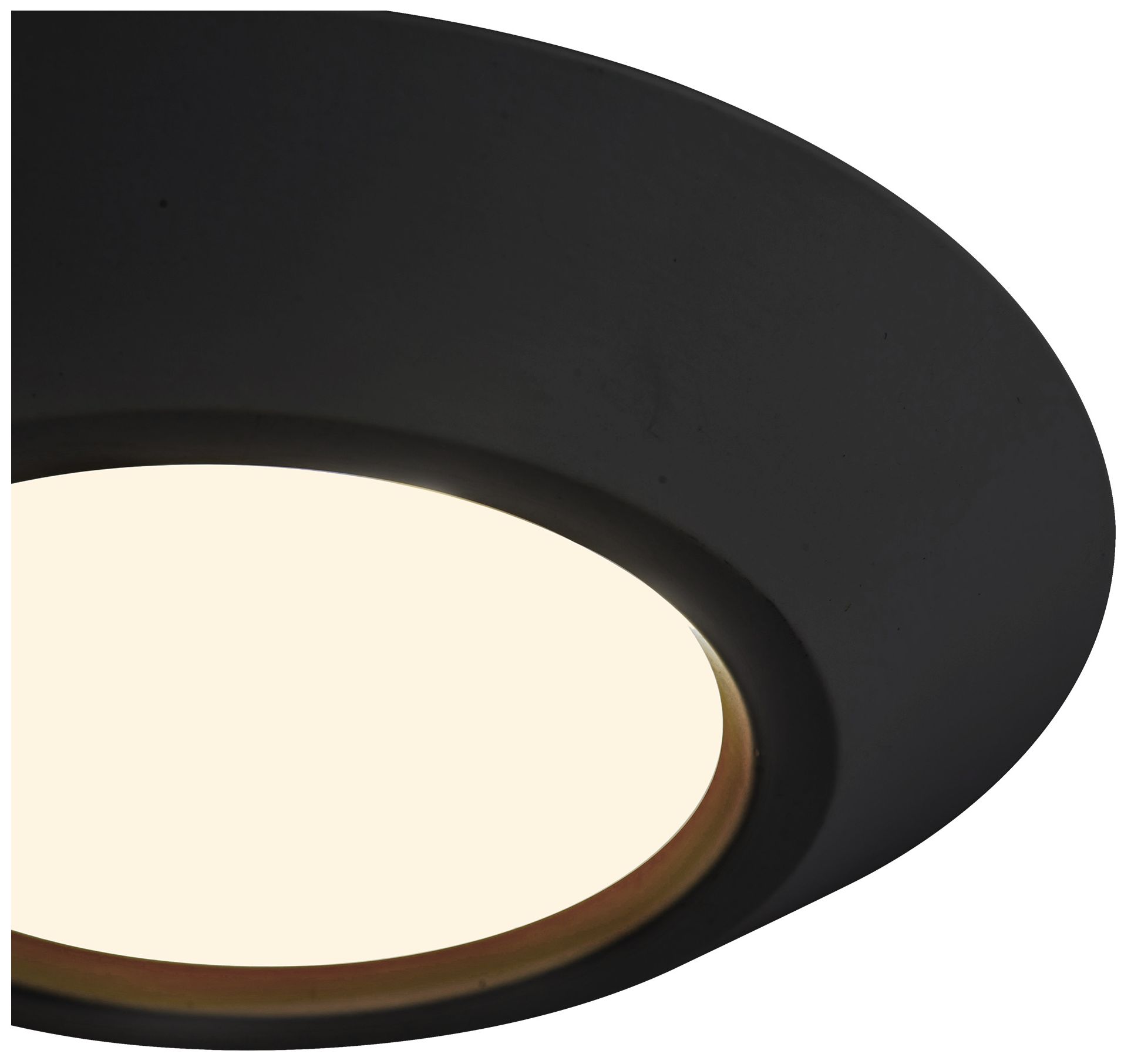 Image 5 Weylo 6-in Black dimmable LED Flush Mount more views