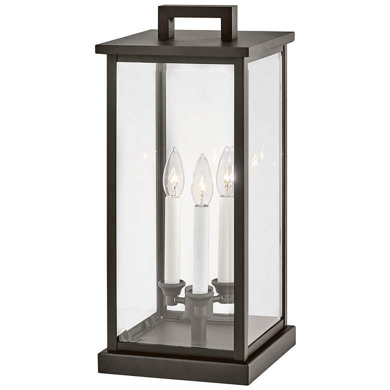 Image 1 Weymouth 20 1/4" High Oil Rubbed Bronze Outdoor Pier Mount LED Light