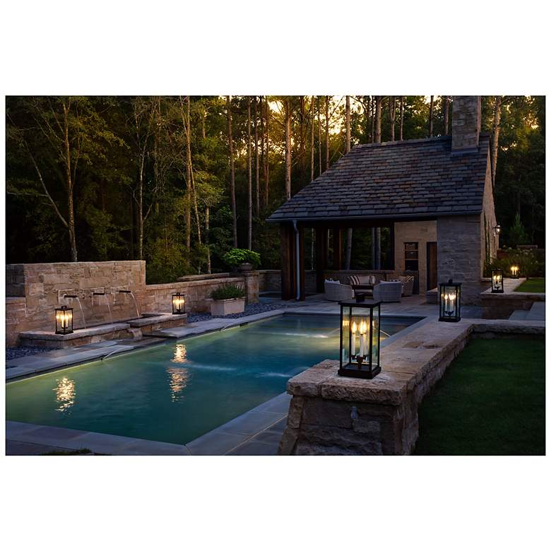 Image 4 Weymouth 20 1/4" High Oil Rubbed Bronze Outdoor Pier Mount LED Light more views
