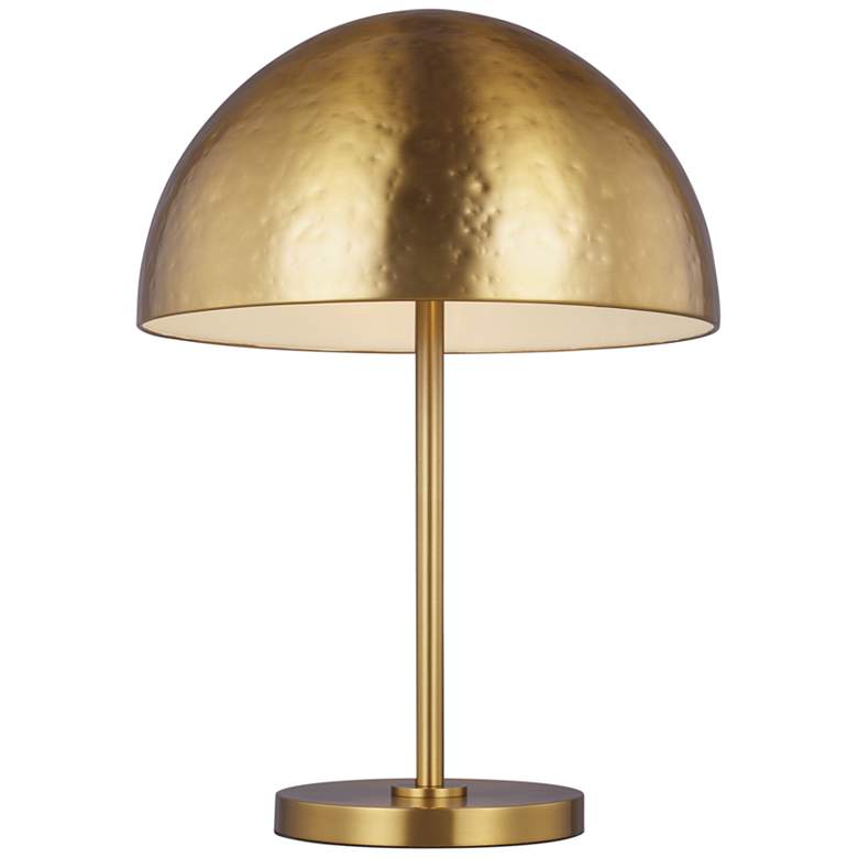 Image 2 Whare Burnished Brass Mushroom Dome LED Table Lamp