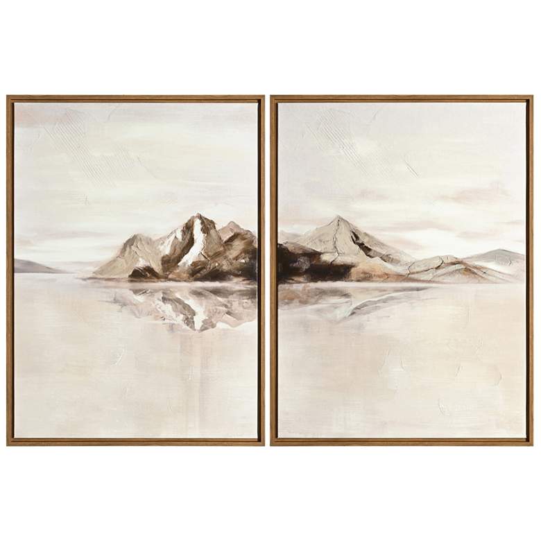 Image 1 Wharton Framed Canvas Painting Set of 2