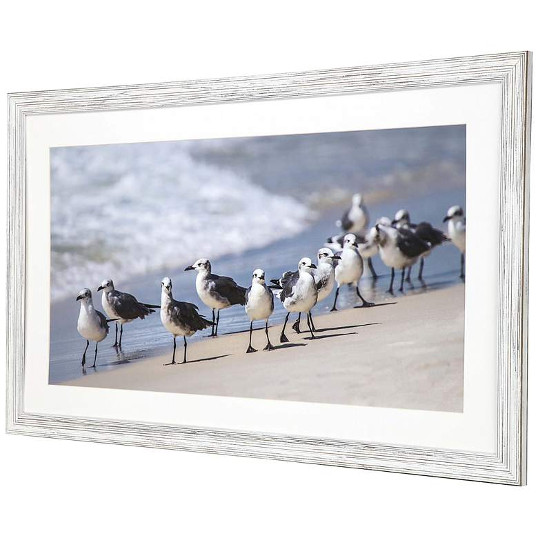 Image 5 What&#39;s Up Gulls 43 inch Wide Rectangular Giclee Framed Wall Art more views