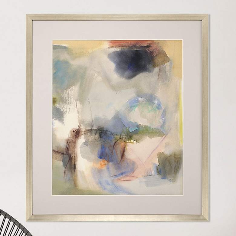 Image 2 What the Heron Sees 48"H Rectangular Giclee Framed Wall Art