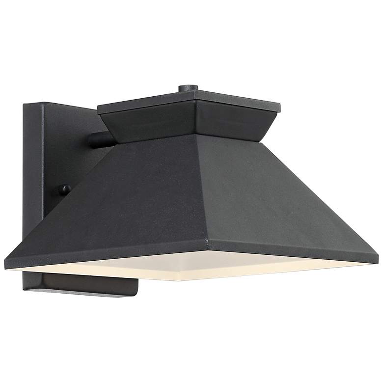 Image 4 Whatley 6 1/4" High Black Finish Modern Downlight Wall Sconce more views