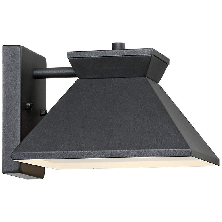 Image 5 Whatley 6 1/4" High Black Finish Modern Downlight Wall Sconce more views