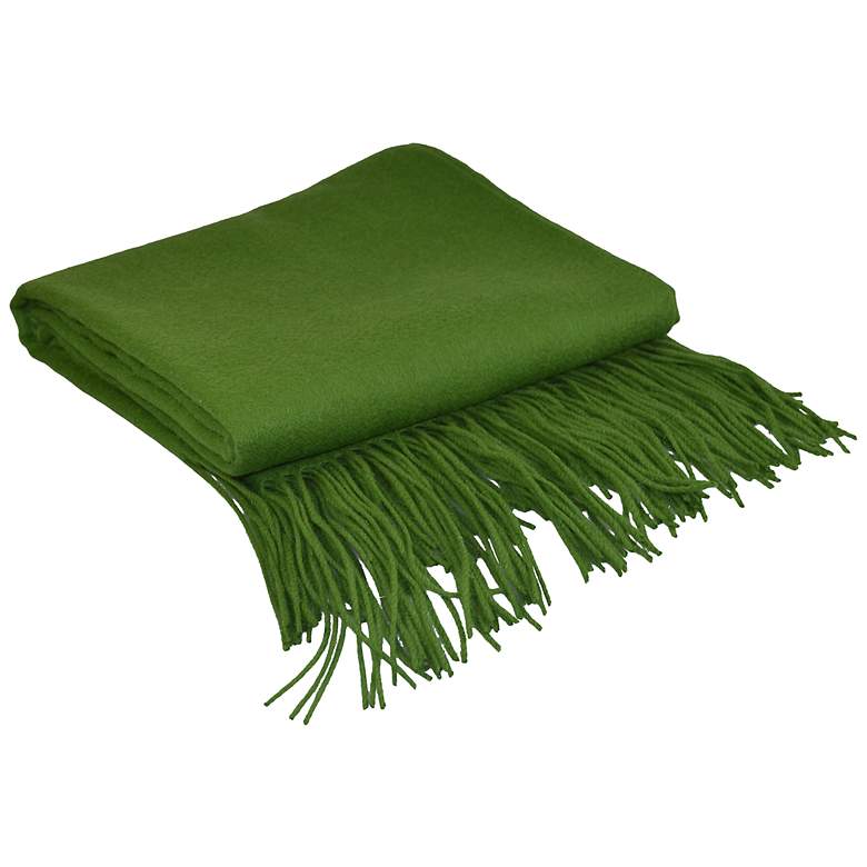 Image 1 Wheatgrass Signature Cashmere Blend Throw Blanket