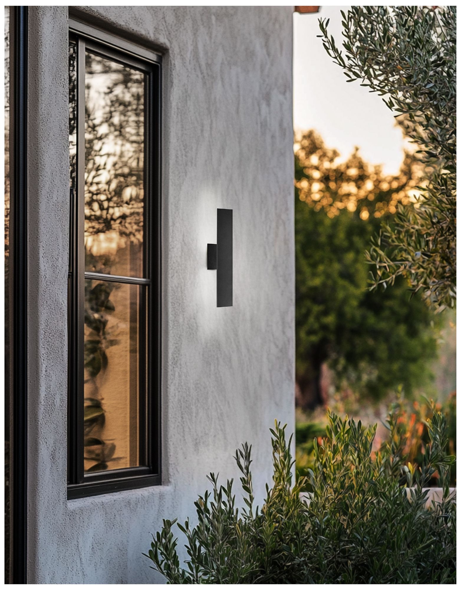 Image 2 Wheatherly 18" High Matte Black LED Outdoor Wall Sconce more views