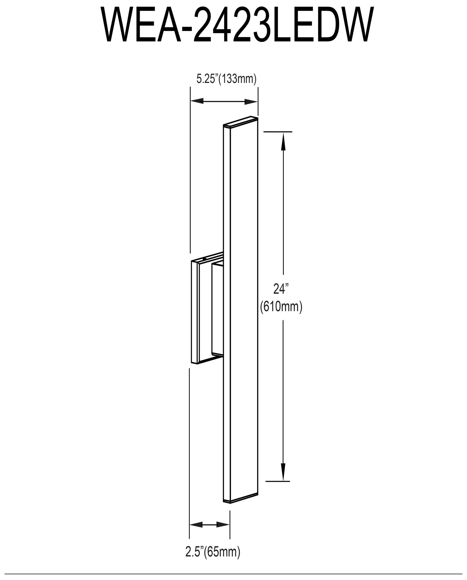 Image 4 Wheatherly 24" High Matte Black LED Outdoor Wall Sconce more views