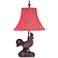 Wheatland Rooster Red and Blue Polka Dot Shade Accent Lamp