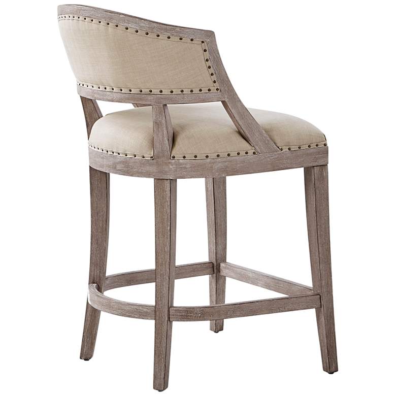 Wheatley 26 1/2 inch Natural Fabric Counter Stool more views