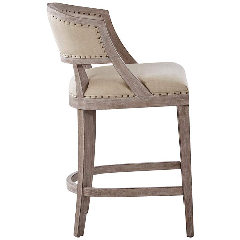 Image 6 Wheatley 26 1/2" Natural Fabric Counter Stool more views