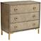 Wheaton 34 1/2" Wide 3-Drawer Chest with USB Ports and Outlets