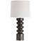 Wheaton Gunmetal Porcelain Cylinder Table Lamp