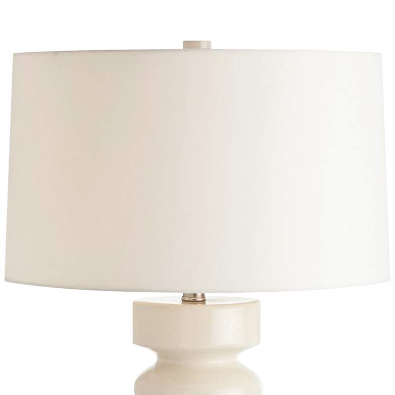 Wheaton White Crackle Porcelain Cylinder Table Lamp more views