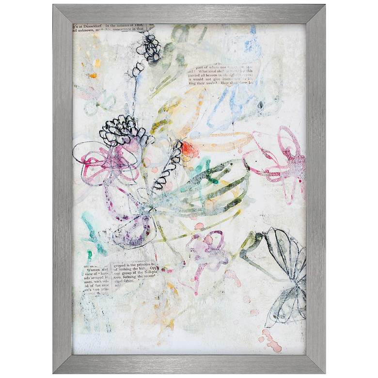 Image 1 Whimsy Bouquet I 30 inch High Framed Wall Art