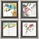 Whimsy II 17" Square 4-Piece Framed Giclee Wall Art Set