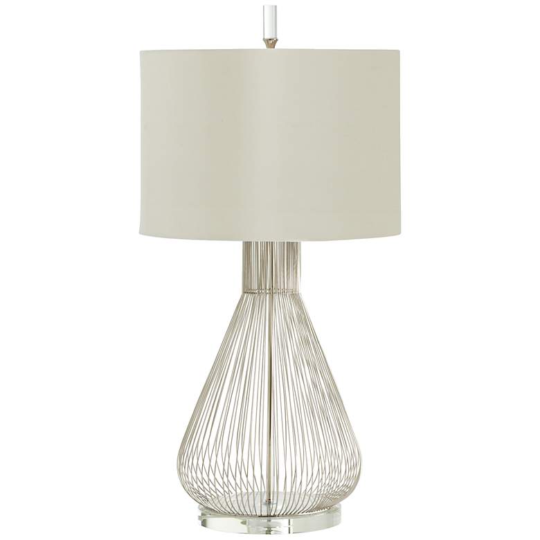 Image 1 Whisked Fall Iron And Crystal Modern Table Lamp