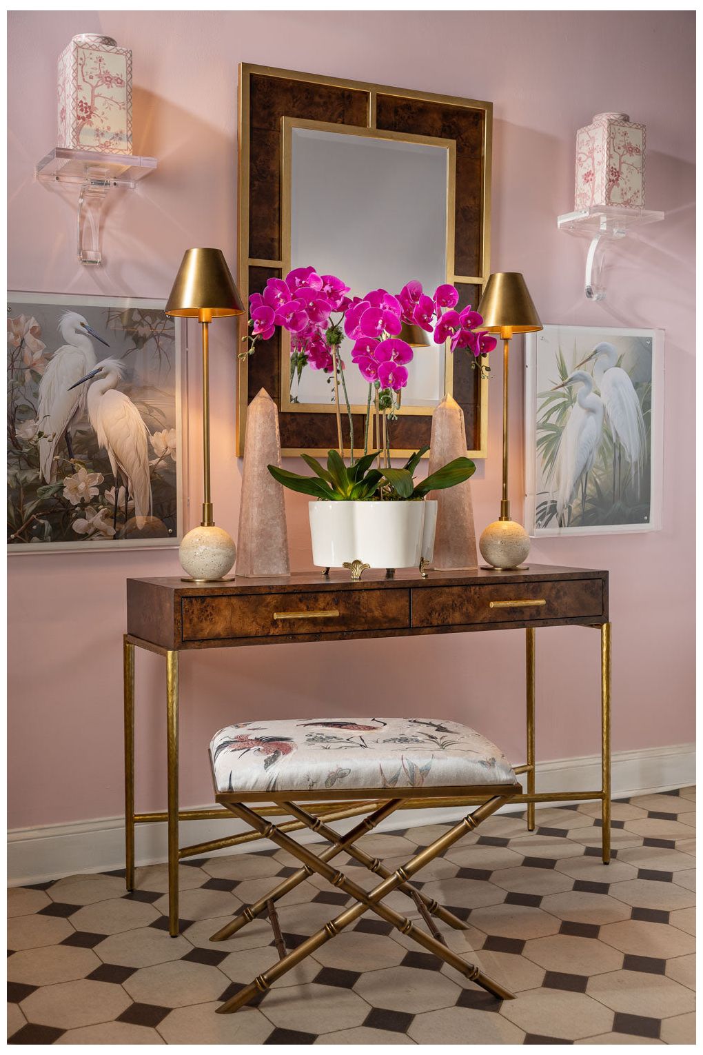 Whisky Burlwood Console