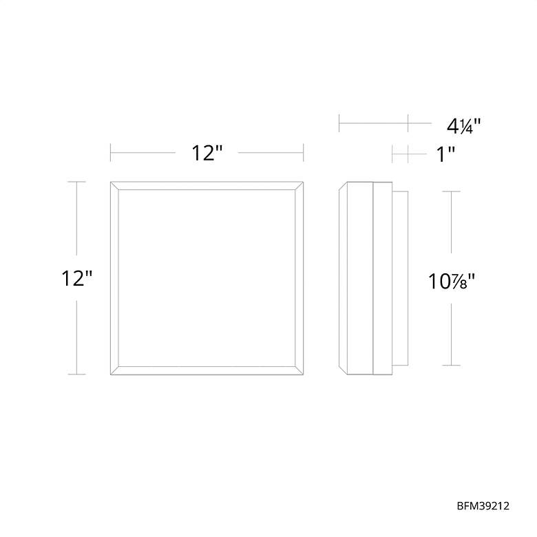 Image 3 Whisper 1 Light LED Flush Mount more views