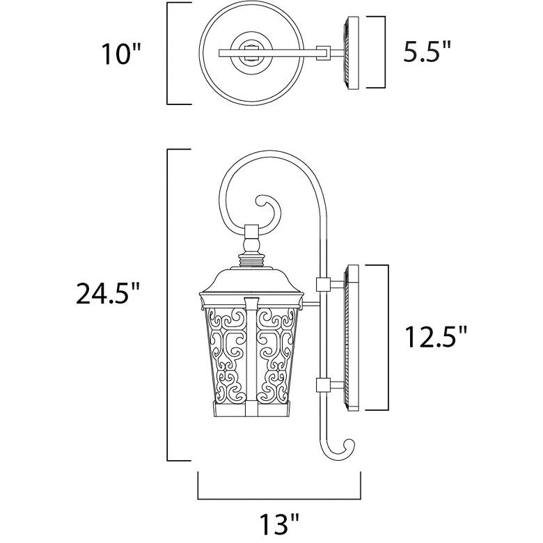 Image 2 Whisper Dark Sky LED-Outdoor Wall Mount more views