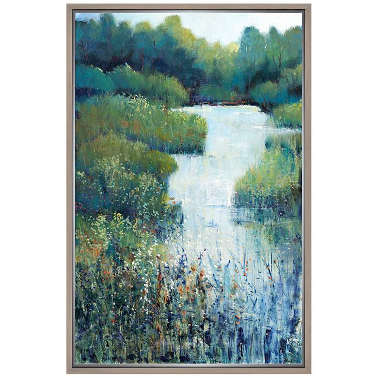 Image 1 Whispering Creek 21 3/4 inch High Framed Canvas Wall Art