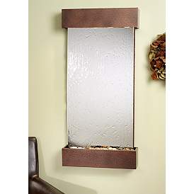 Whispering Creek Mirror Copper Vein 46&quot; High Wall Fountain