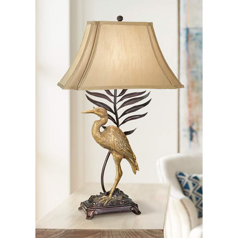 Image 1 Whispering Palms 33 inch High Table Lamp by Kathy Ireland