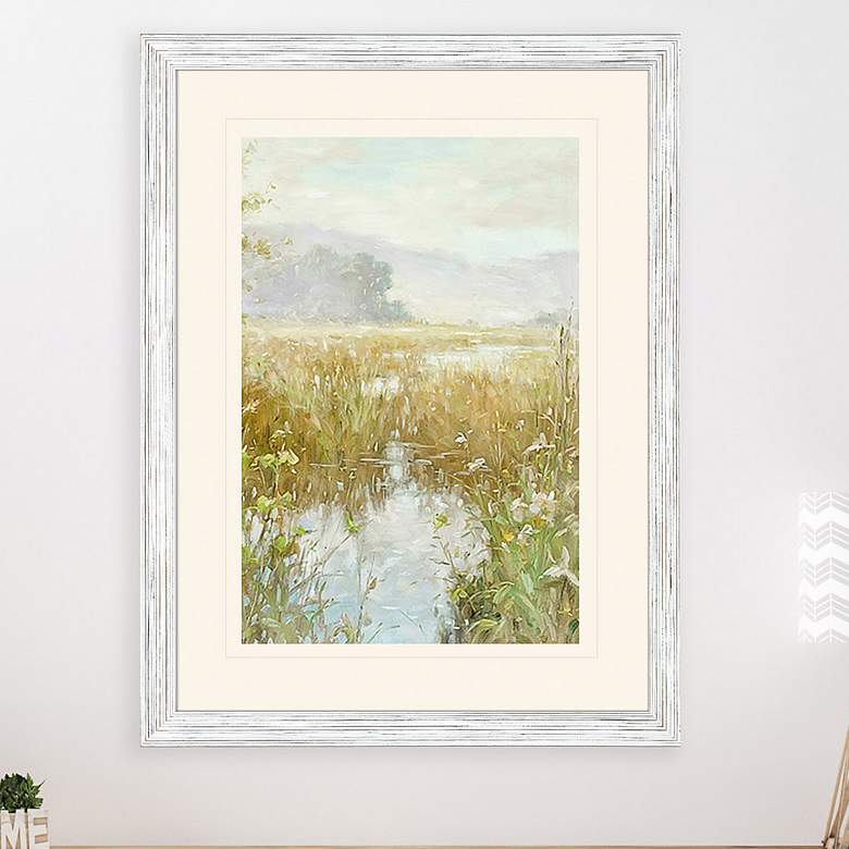 Image 1 Whispering Winds II 41" High Giclee Framed Wall Art