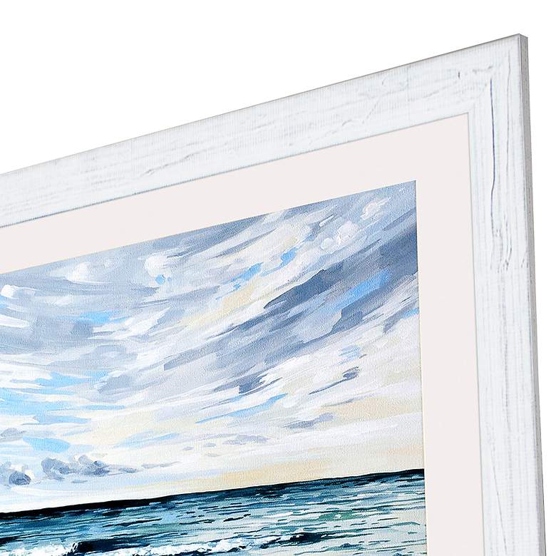 Image 4 Whispy Clouds 51" Wide Rectangular Giclee Framed Wall Art more views