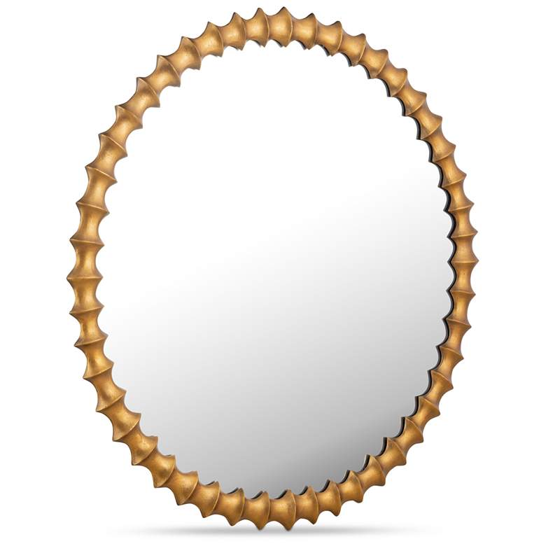 Image 2 Whitby Mirror Aged Brass more views