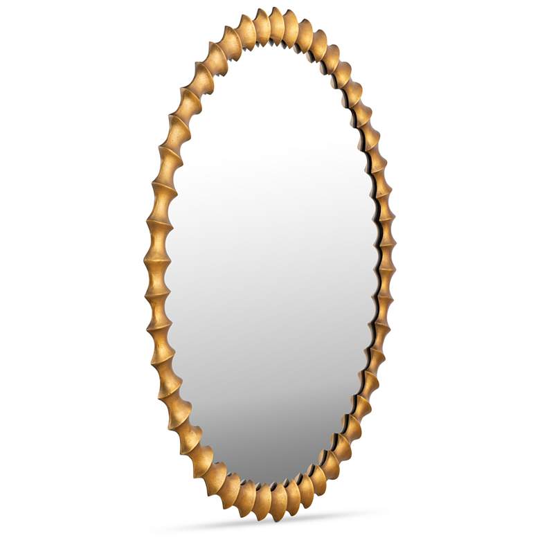 Image 3 Whitby Mirror Aged Brass more views