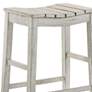 3_Whitcombe 24" Antique White Wood Counter Stools Set of 2 more views