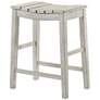 5_Whitcombe 24" Antique White Wood Counter Stools Set of 2 more views
