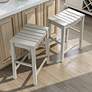 7_Whitcombe 24" Antique White Wood Counter Stools Set of 2 more views