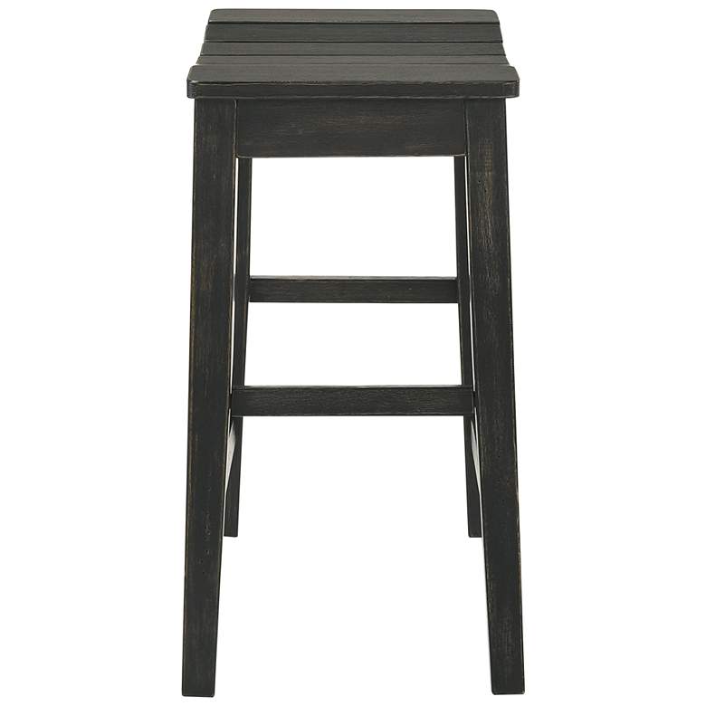 Image 6 Whitcombe 24 inch Black Wood Counter Stools Set of 2 more views