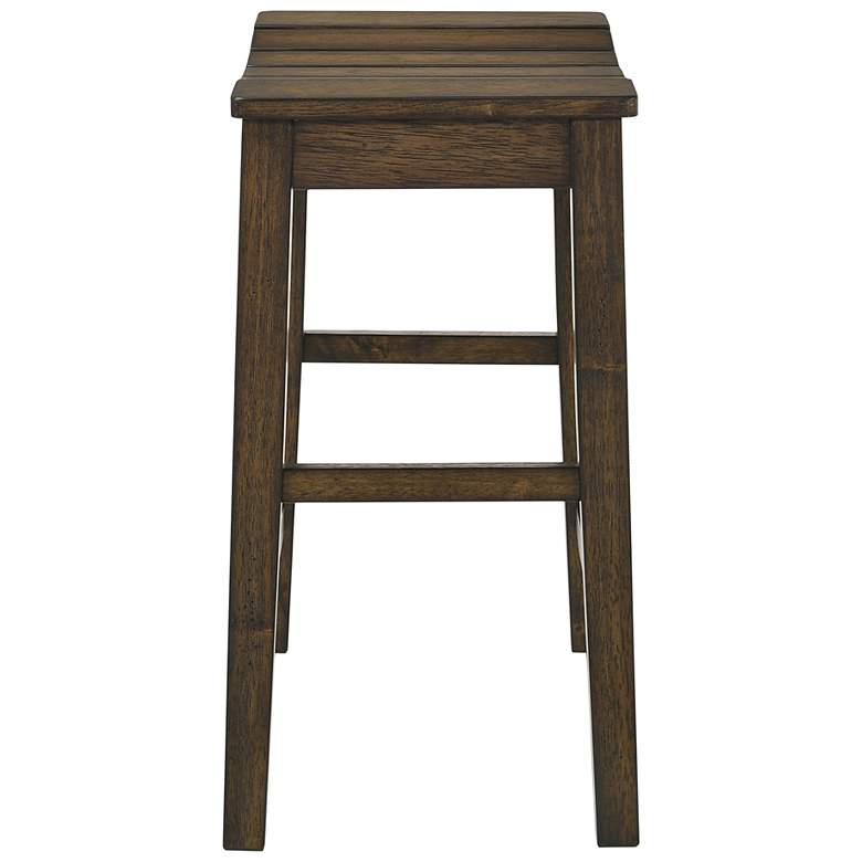 Image 6 Whitcombe 24" Dark Oak Wood Counter Stools Set of 2 more views
