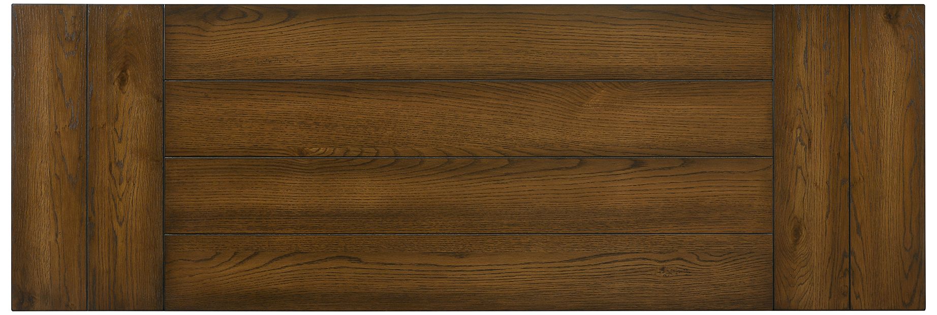 Whitcombe 71"W Oak Antique White Wood Counter Height Table