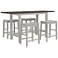 Whitcombe Antique White 5-Piece Counter Height Dining Set
